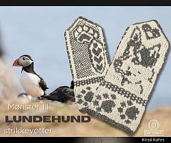Norsk lundehund strikkevotter