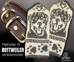 Rottweiler strikkevotter