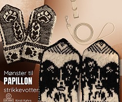 Papillon strikkevotter